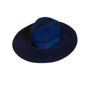 NWT Brixton Joanna felt hat in washed navy